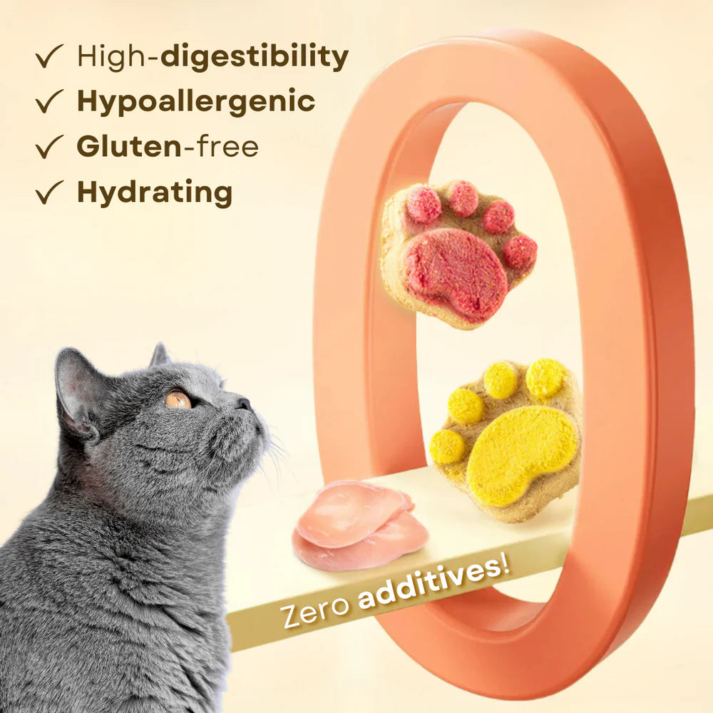 Cats Paw treats, 90% meat, healthy snacks for cats