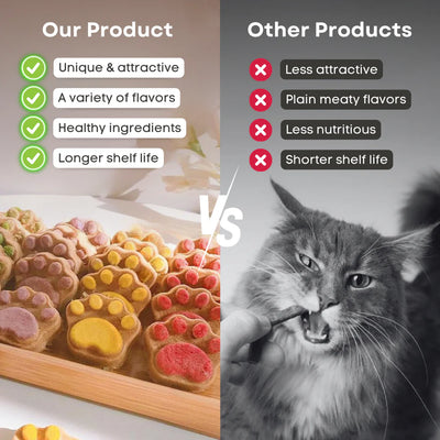 Cats Paw treats, 90% meat, healthy snacks for cats